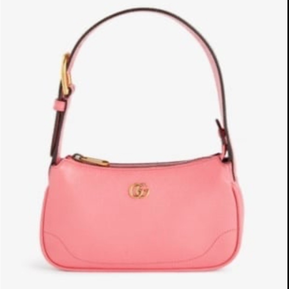 Aphrodite brand plaque leather shoulder bag